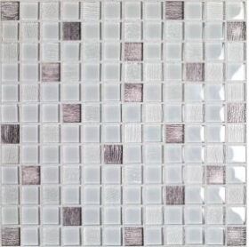 Glass mosaic Vesta White 30х30
