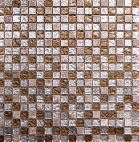 Mosaic Stone Glass Colonial Brown 30х30