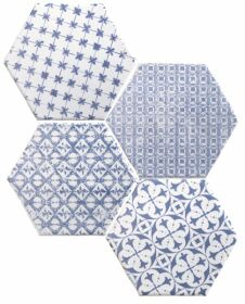 Mosaic Azul Hexagon