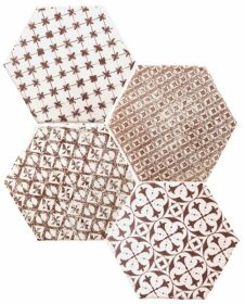 Mosaic Granate Hexagon