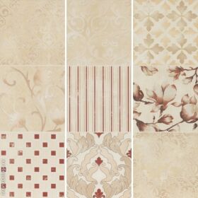 Via Veneto Decoro 3 Pezzi Patchwork