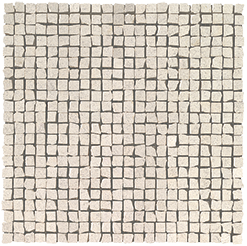 Clauzetto White Tumbled Mosaic