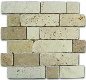 Mosaico Travertino Brick D541