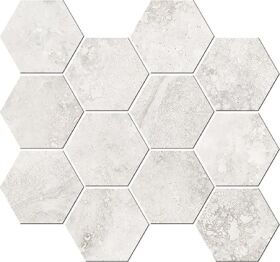 Cross Cut White Mosaico