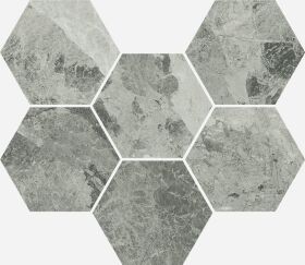 620110000067 Mosaico Silver Hexagon
