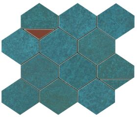 9BNV Verdigris Mosaico Nest