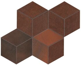 A0UM Corten Mosaico Esagono Lapp