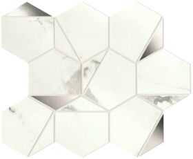 A4WV Statuario Supremo Platino Hex Silk