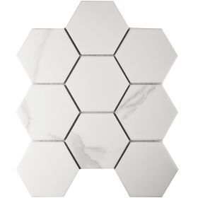 Hexagon big Carrara Matt (PMFQ82223)