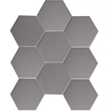 Hexagon big Grey Matt (FQ21016)
