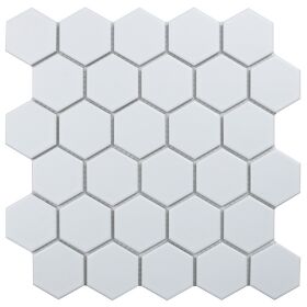 Hexagon small White Glossy (MT32000/IDL1001)