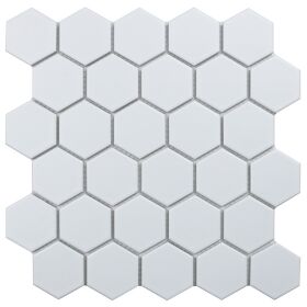 Hexagon small White Matt (MT31000/LJ5108/IDL1005)